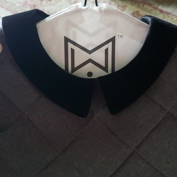 Girls Party Dress with Velveteen bows and collar - Picture 4 of 5